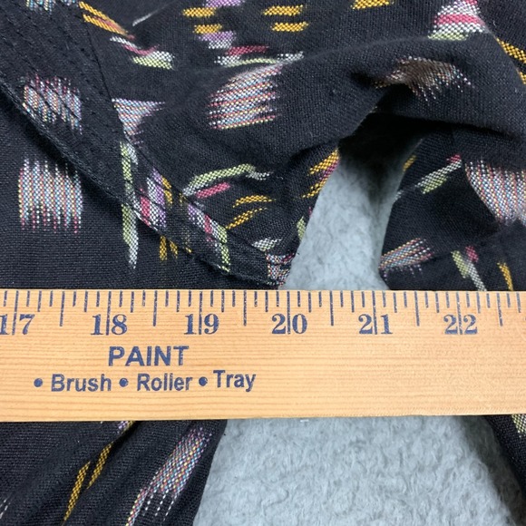 Free People The Ikat Jacket Women's XS Black Hooded Unlined Oversized Fit Parka - Picture 7 of 9